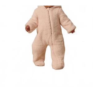 NEW QUINCY MAE kid's bear jumpsuit in antique